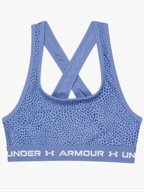 NWT Girls Under Armour Baja Blue Sports Bra ~YMD